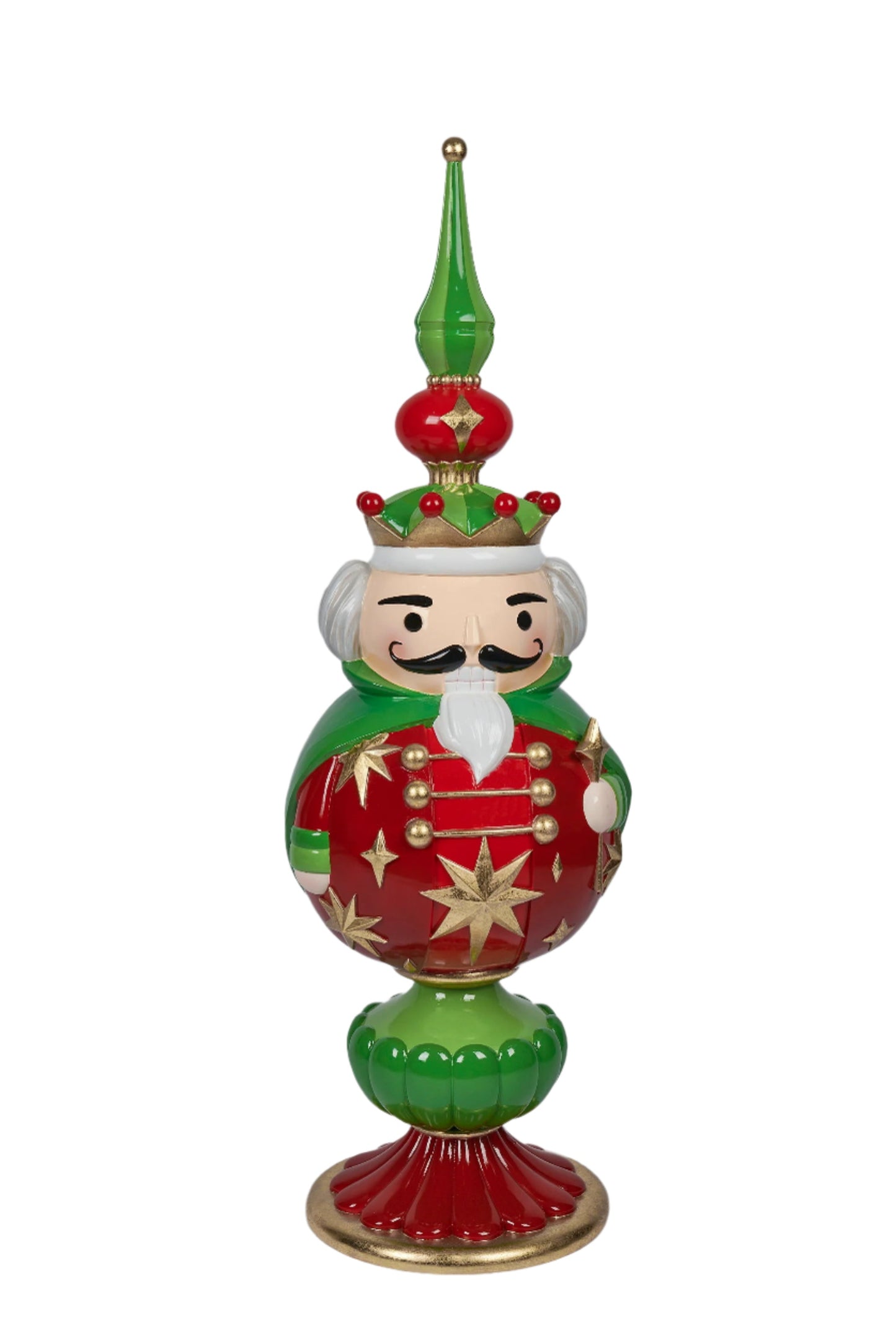 XR13258 RESIN NUTCRACKER FINIAL TP 50"