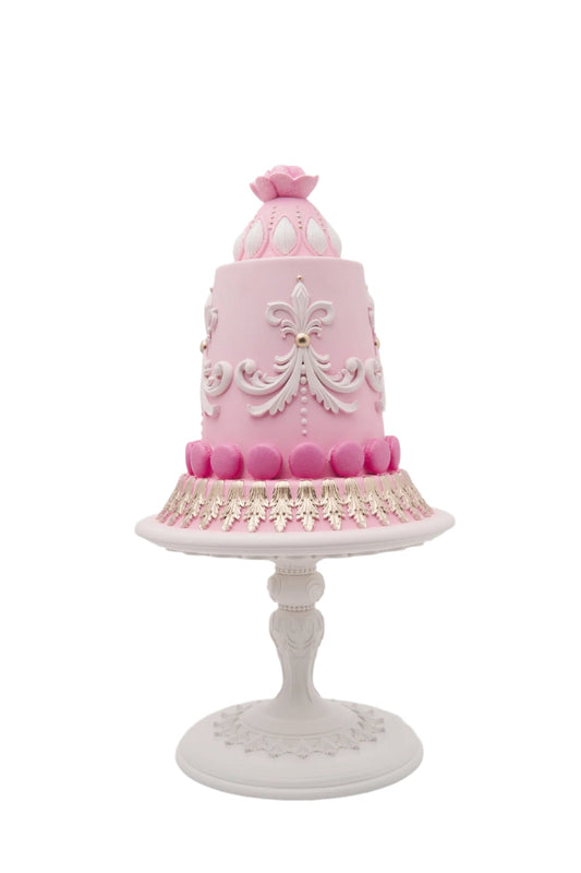 XR13263 RESIN ROYAL CAKE ON STAND 16.5"