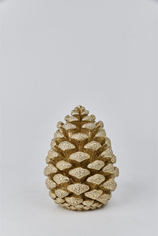 XR13364 RESIN JEWELED PINECONE,D5.5x7.5"