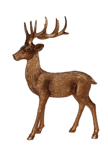 XR13383 RESIN STANDING REINDEER 35.5"