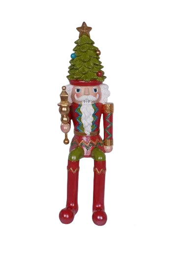 XR13389 RESIN NUTCRACKER SHELF SITTER (S/2) 11"