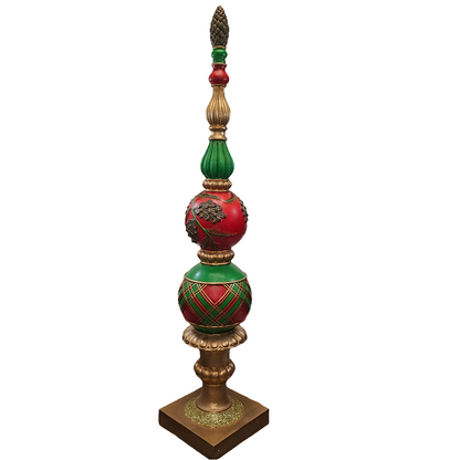 XR13125 RESIN FINIAL TOPIARY 61"