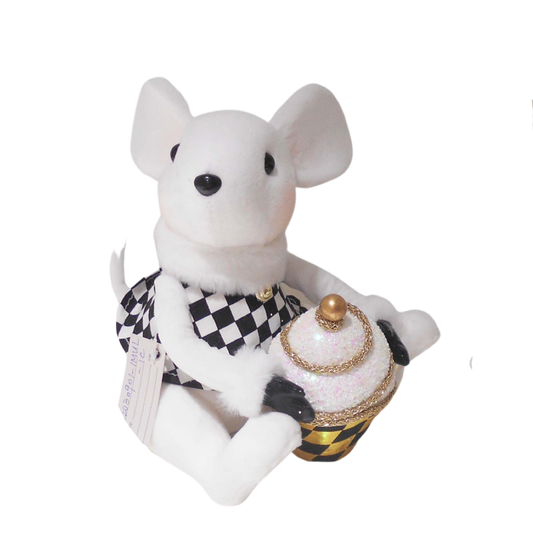 XM20038 MOUSE w/CUP CAKE,7.5in-16P