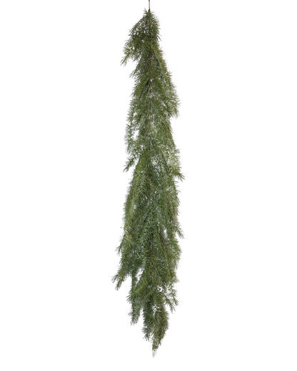 XM12003 LONG PINE GARLAND w/SNOW,81in-3P/12