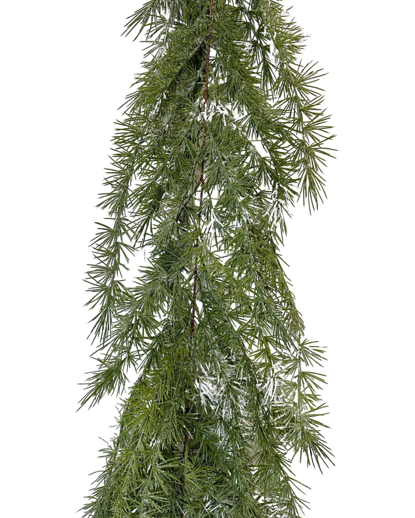 XM12003 LONG PINE GARLAND w/SNOW,81in-3P/12
