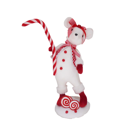 XM20002 MOUSE w/CANDY CANE,19in-6P